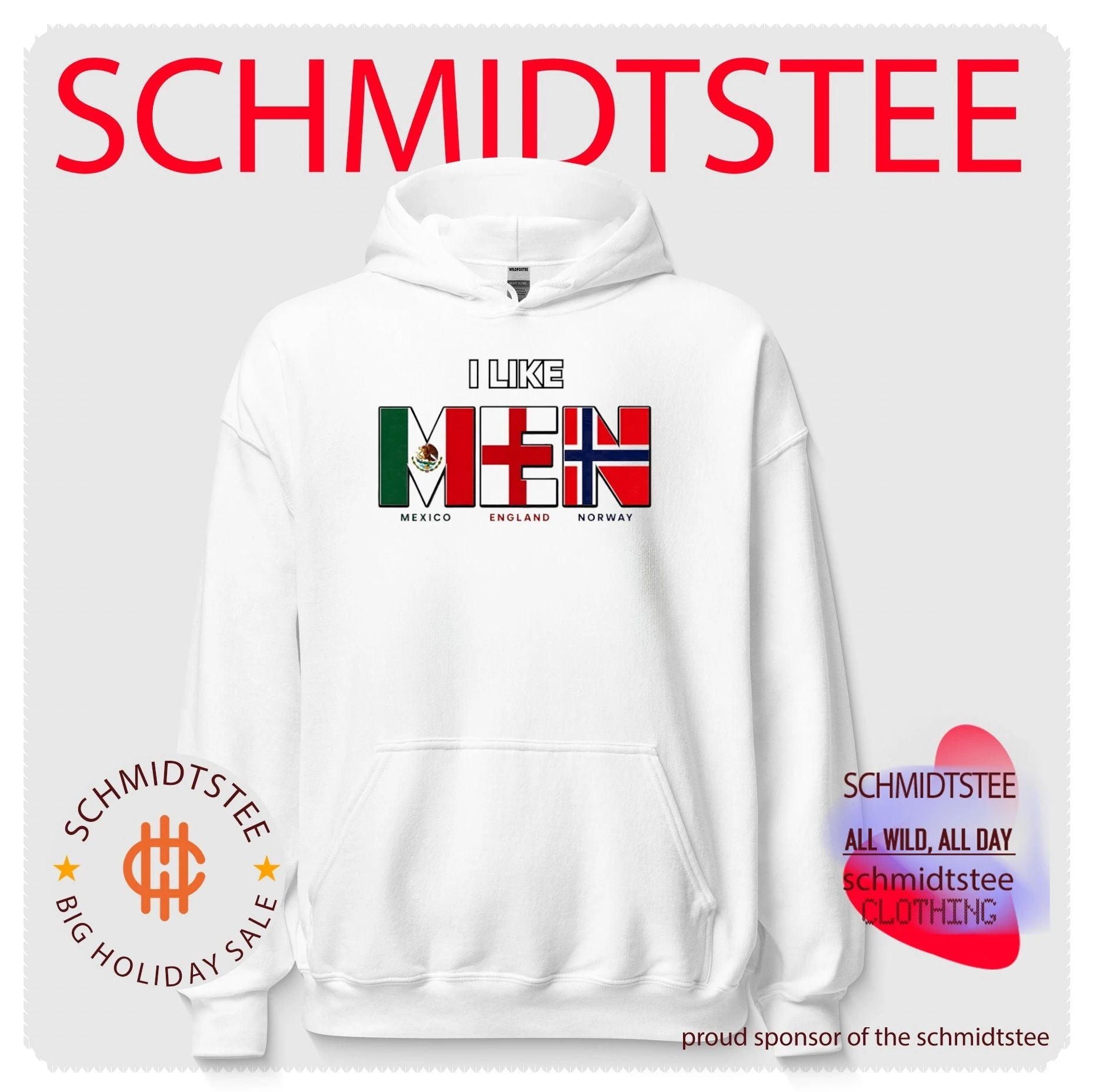 I Like MEN Mexico England Norway flags shirt