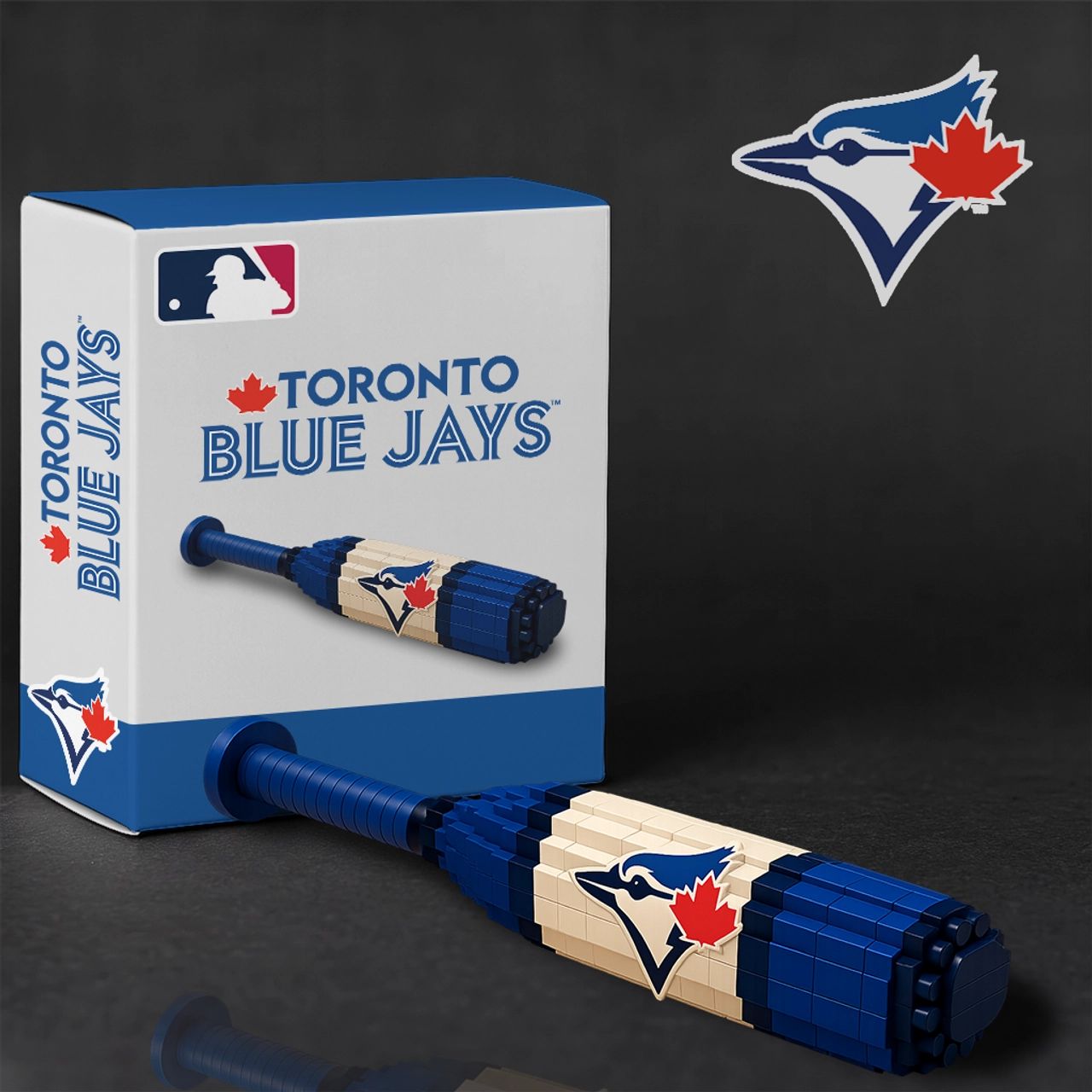Toronto Blue Jays Baseball Bat Building Block Set