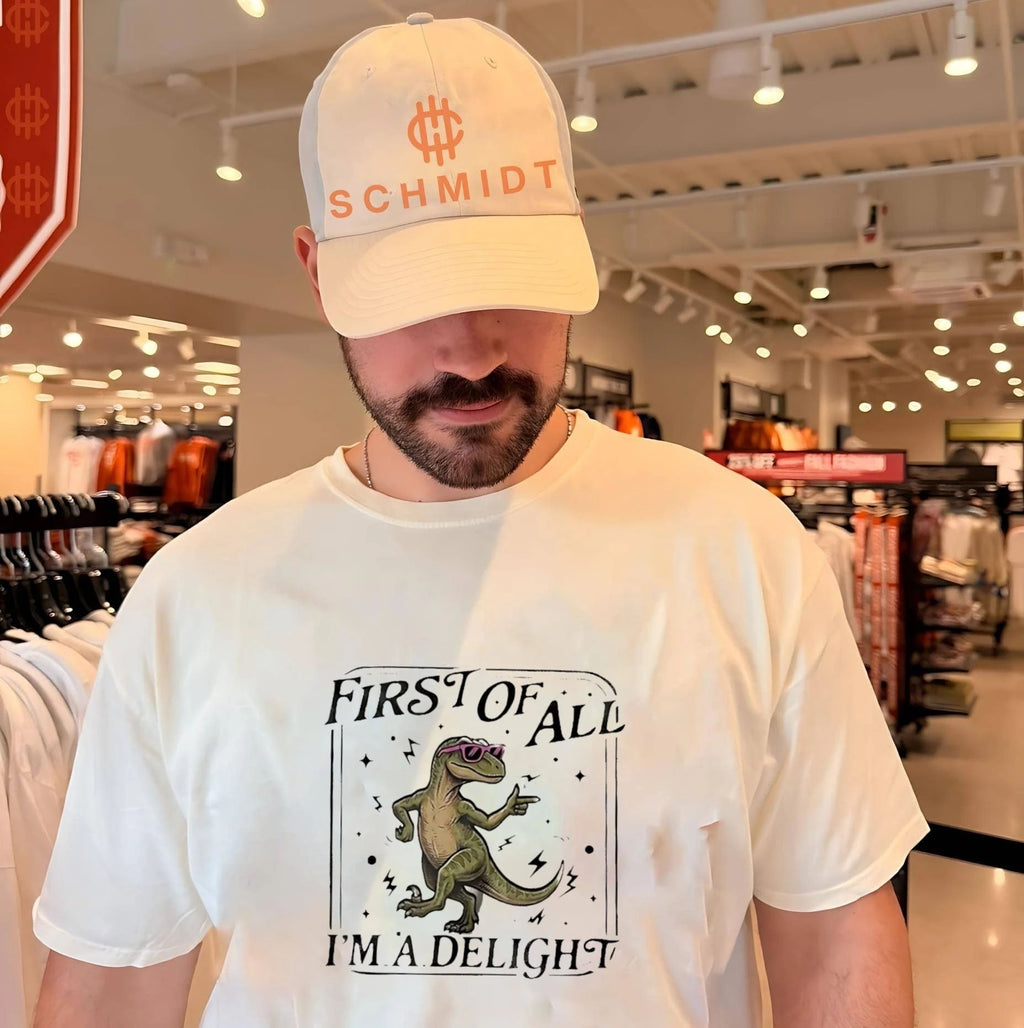 First of All I’m a Delight dinosaur funny shirt