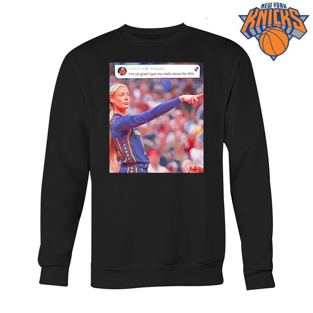 Sophie Cunningham Indiana Fever Basketball Point God Im So Glad I Got My Nails Done For This 2026 Shirt