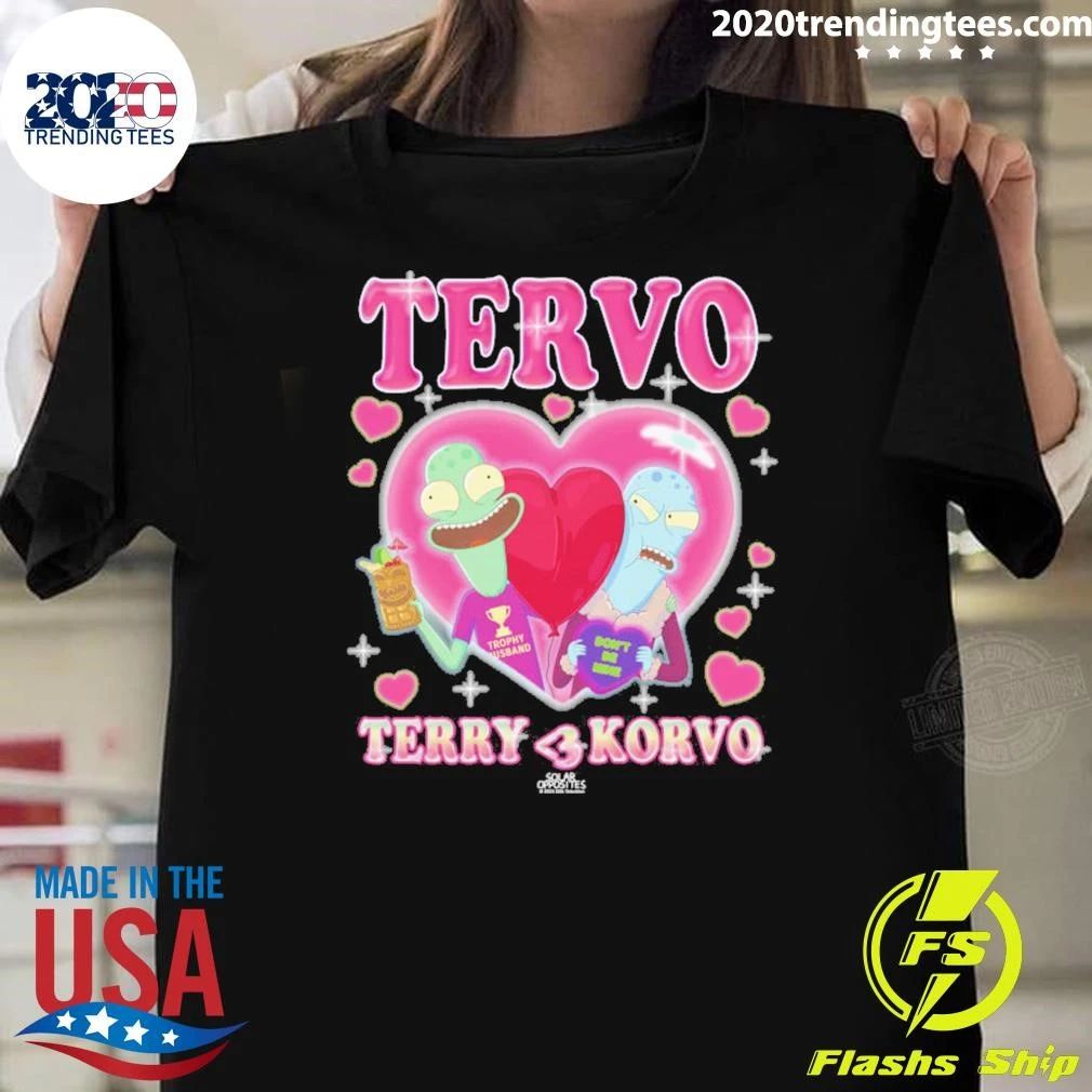Solar Opposites Tervo Heartthrob Terry and Korvo Shirt