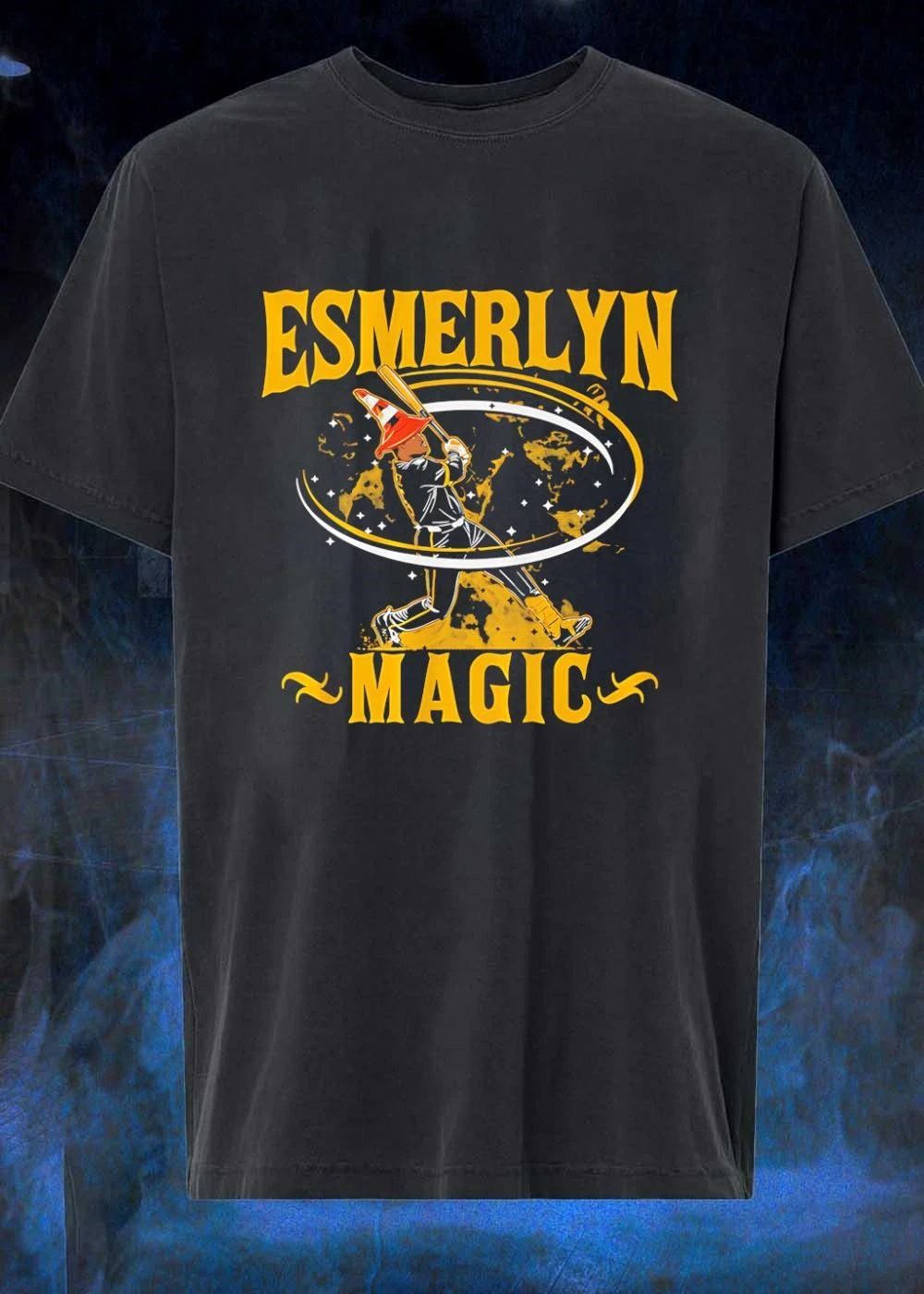 iPlayers Esmerlyn Magic Baseball Player Swinging Bat shirt