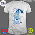 Care Bears Grumpy Bear Umbrella Hearts Oversized Graphic Shirt