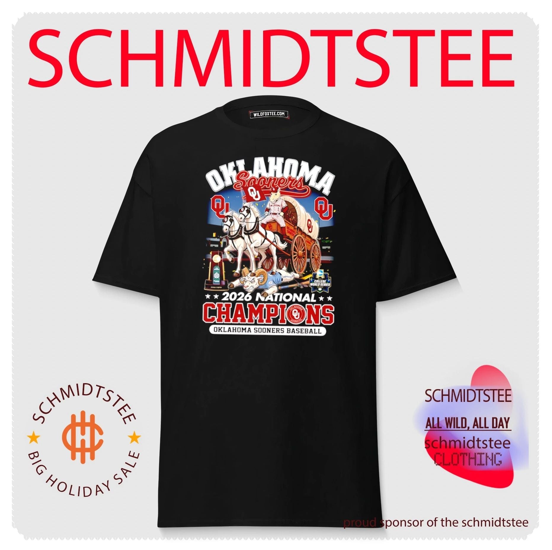 Oklahoma Sooners 2026 National Champions Baseball shirt