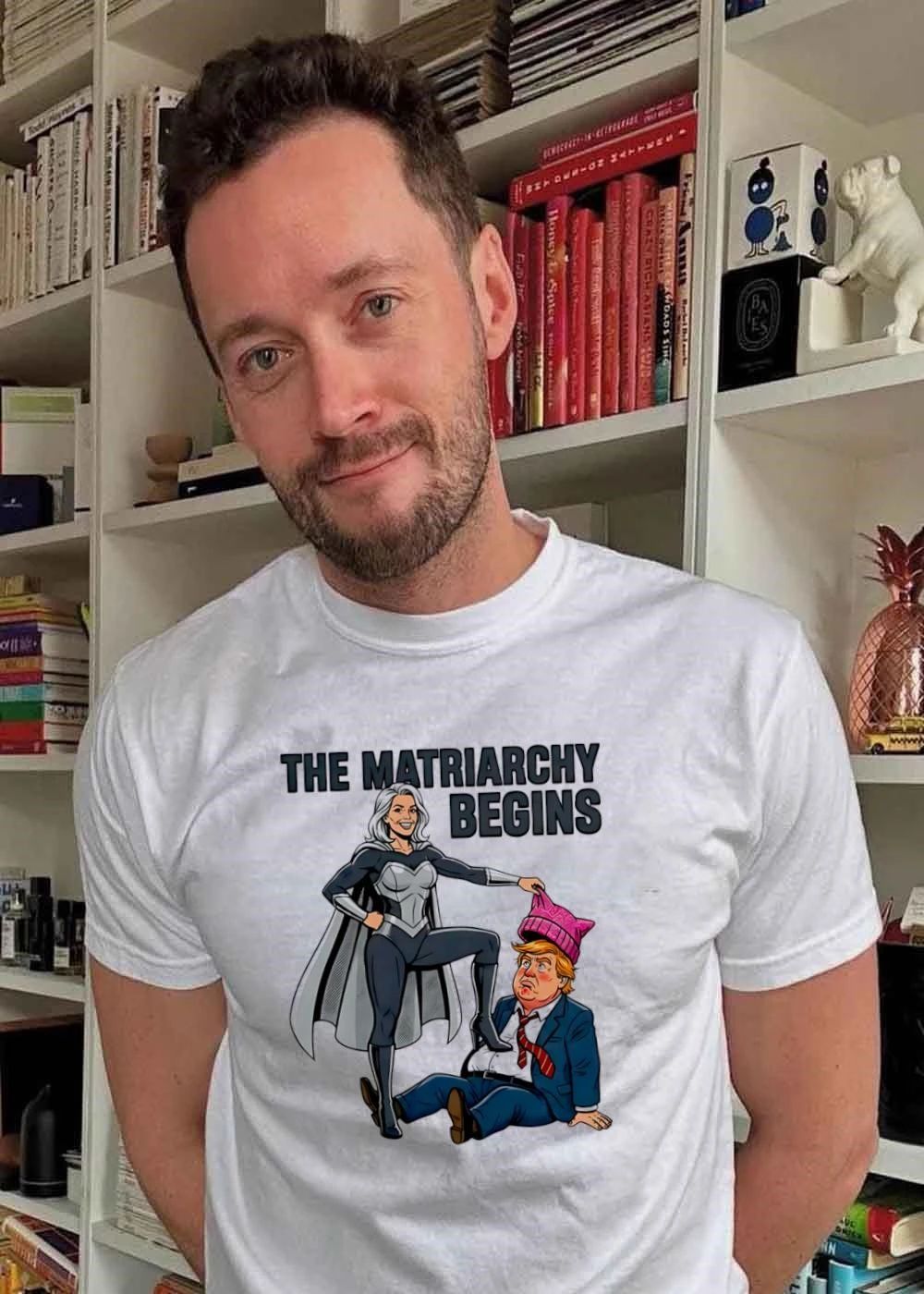 The Matriarchy Begins Superhero Dominating Politician T-Shirt