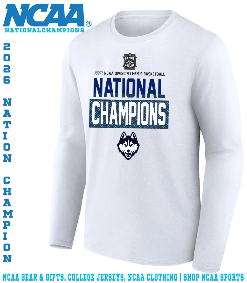 Uconn Huskies 2026 Ncaa Division I Men’s Basketball National Champions logo shirt