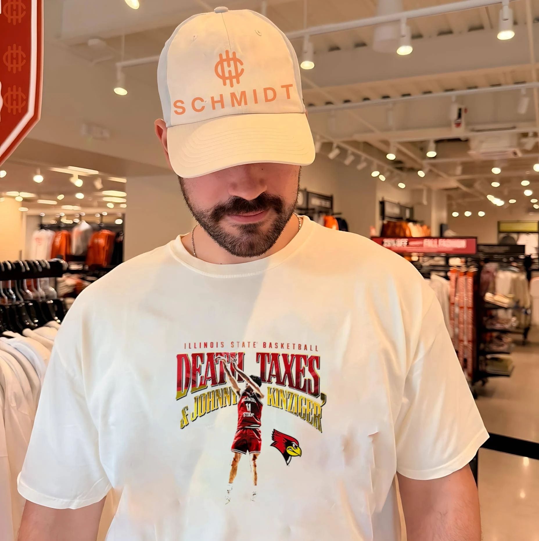 Death Taxes and Johnny Kinziger Illinois State Basketball shirt