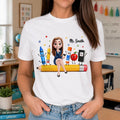 Teacher Life Happy To See Your Face - Personalized T Shirt