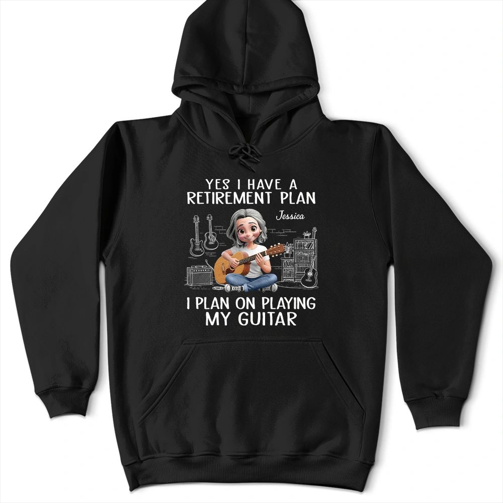 I Plan On Playing My Guitar - Personalized T Shirt
