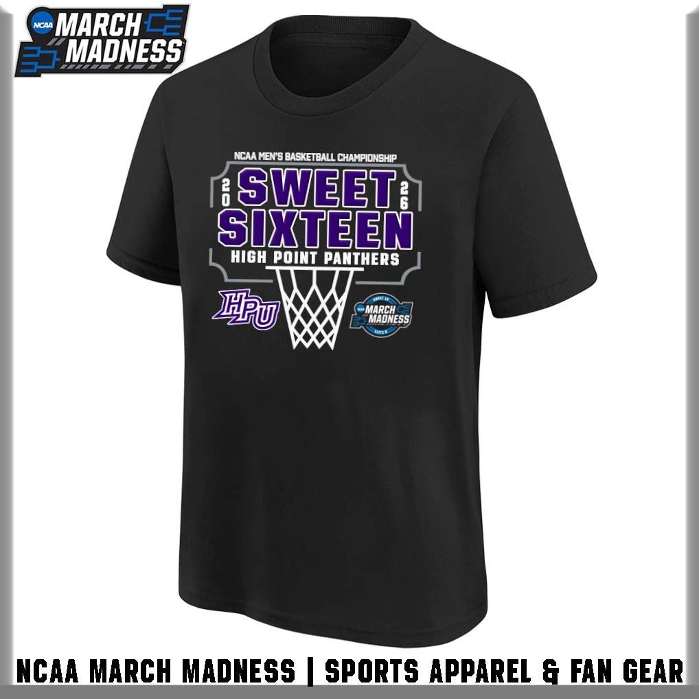 High Point Panthers 2026 NCAA Men’s Basketball Tournament March Madness Sweet Sixteen T-Shirt