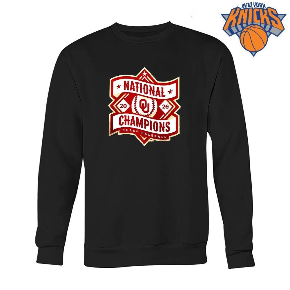 Oklahoma Sooners National Champions 2026 NCAA Baseball shirt
