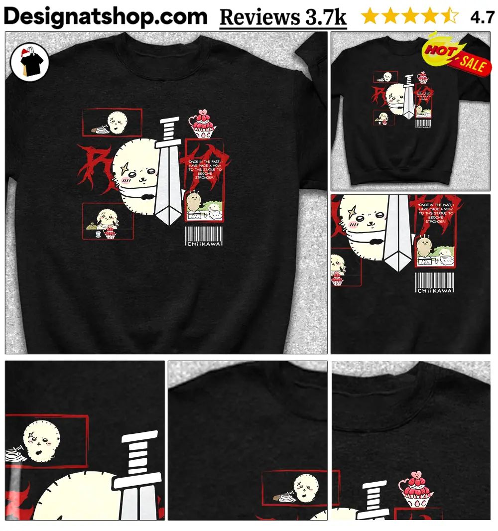 Chiikawa Guts Inspired Rakko Funny Grunge shirt