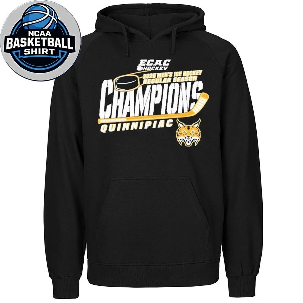 Quinnipiac Men’s Ice Hockey 2026 ECAC Regular Season Champions Logo Shirt