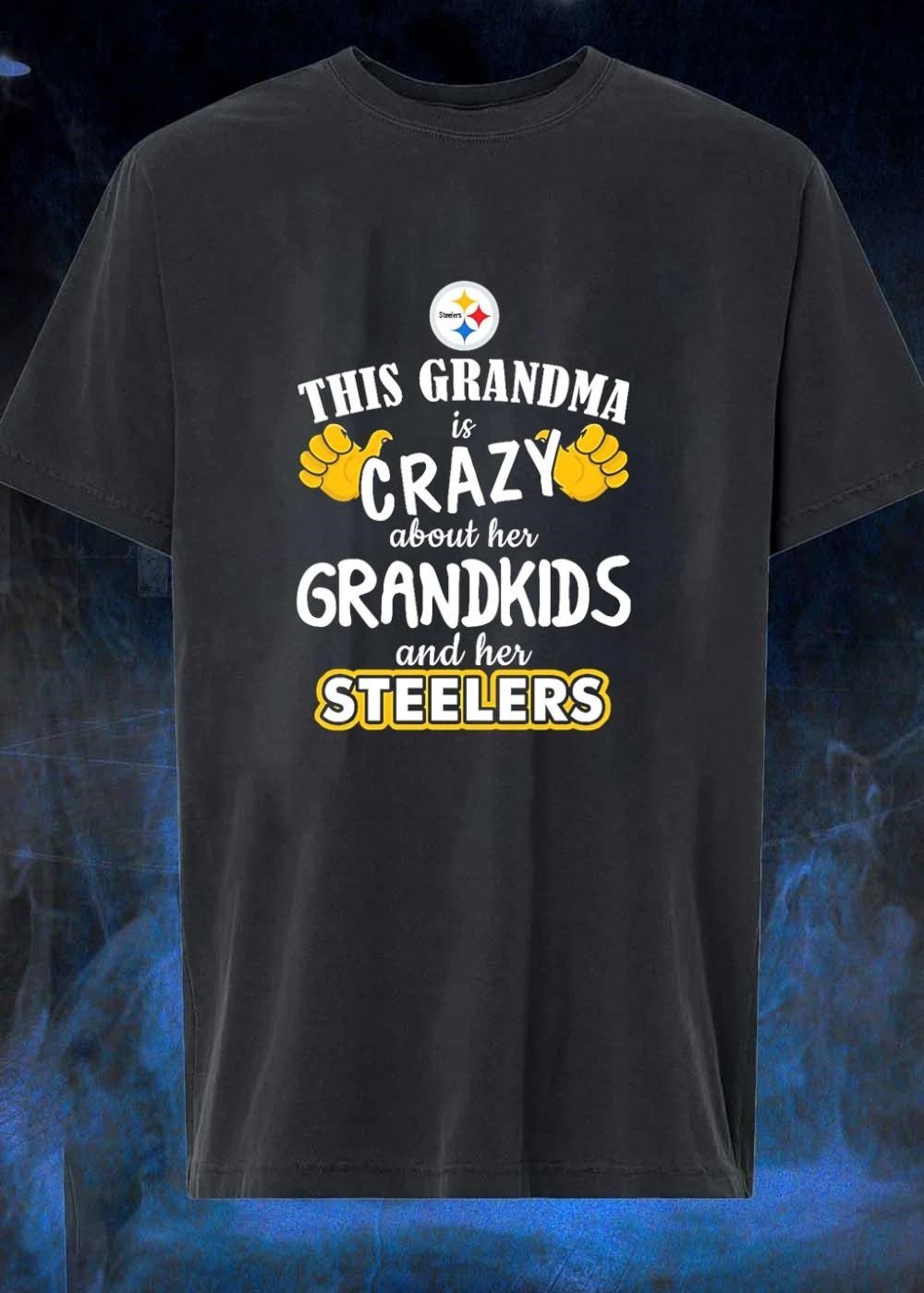 This Grandma Is Crazy About Her Grandkids and Her Steelers shirt