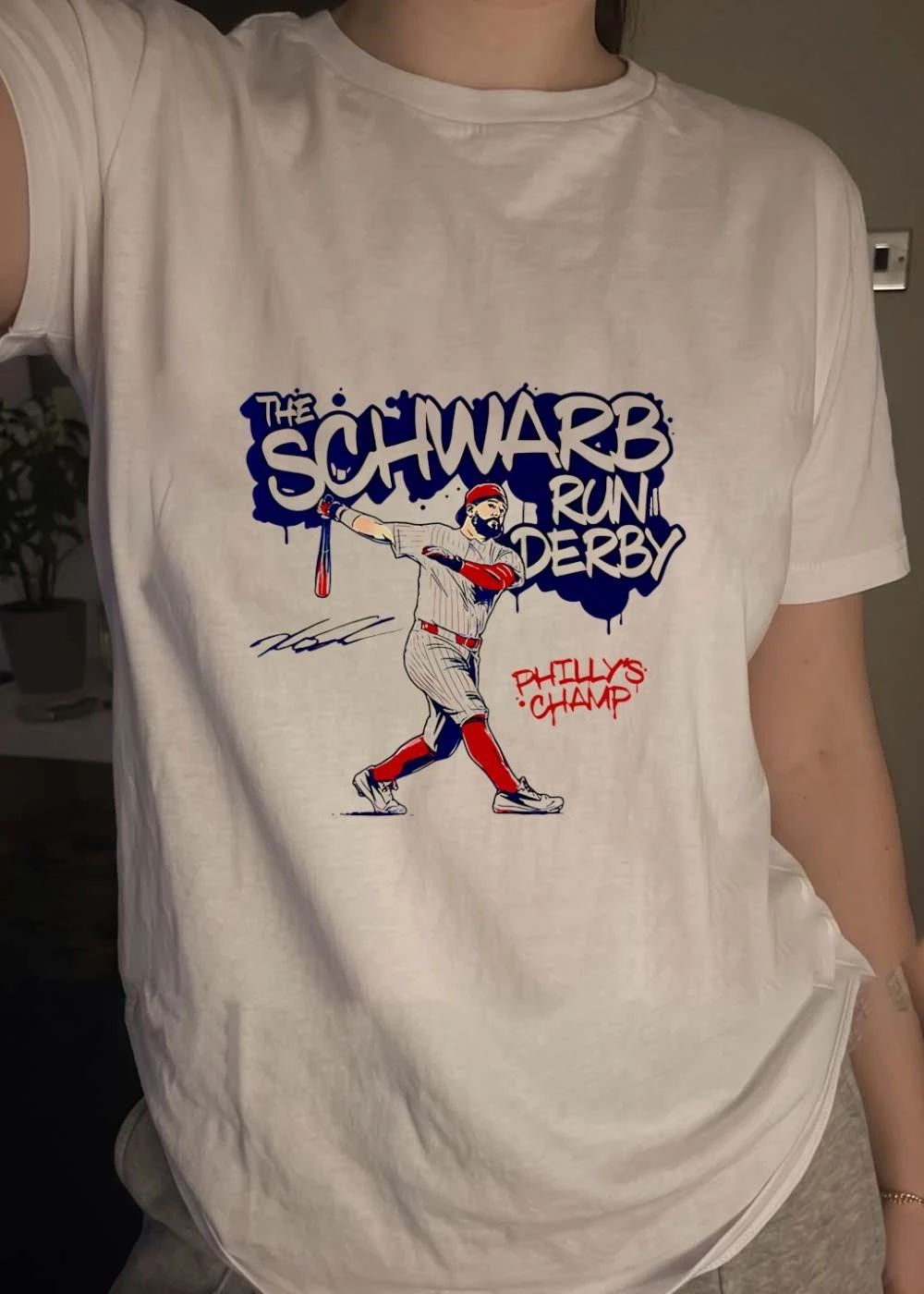 The Schwarb Run Derby Philly’s Champ Kyle Schwarber Baseball shirt
