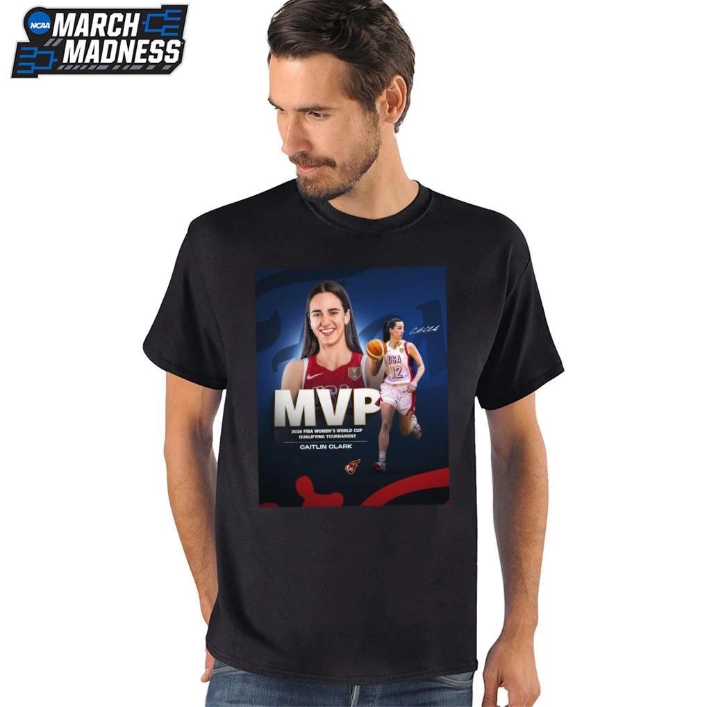 Caitlin Clark 2026 FIBA Women’s World Cup Qualifying Tournament MVP T-Shirt