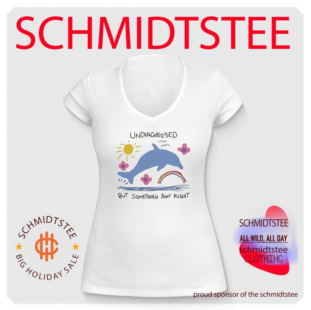 Undiagnosed but something ain’t right cartoon dolphin shirt