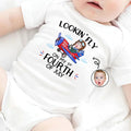 Custom Photo America 250 Lookin' Fly Baby - Personalized Baby Onesie