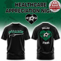 Dallas Stars Healthcare Appreciation Night Black 2026 Hoodie T-Shirt