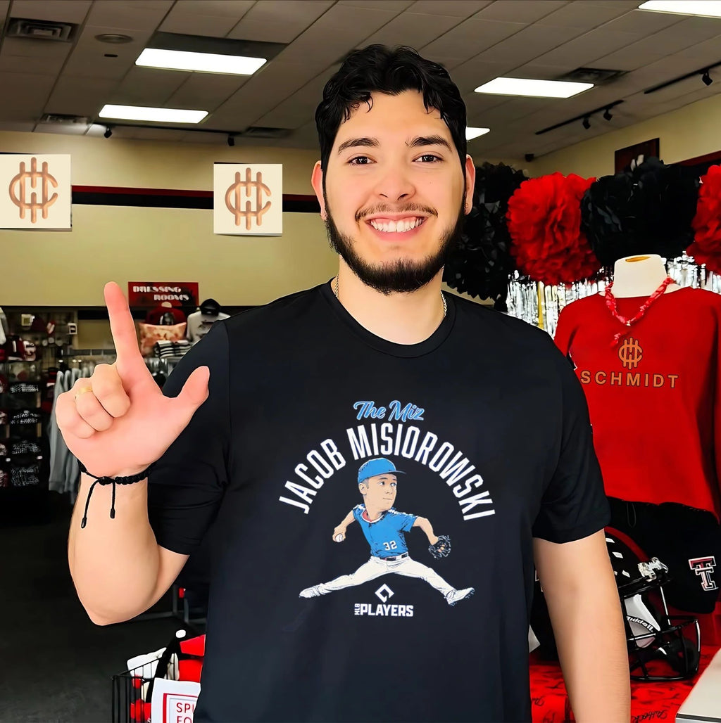Milwaukee Brewers Major League Baseball Jacob Misiorowski pitching pose shirt
