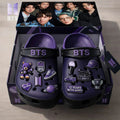 BTS Army Crocs Clogs With Charms