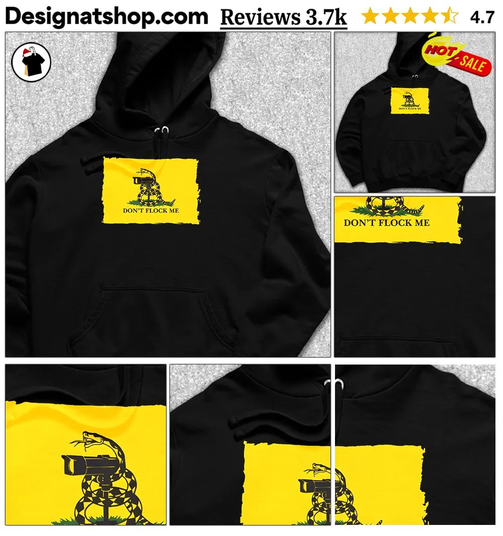 Snake Surveillance Camera Gadsden Flag Don’t Flock Me Shirt