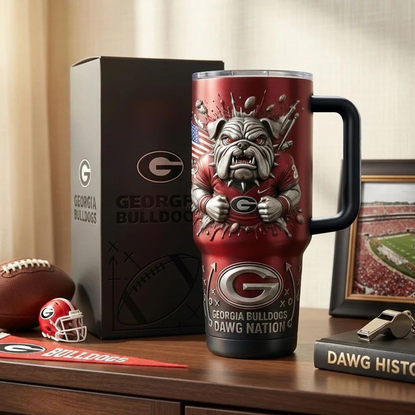 Georgia Bulldogs Dawg Nation Tumbler With Handle