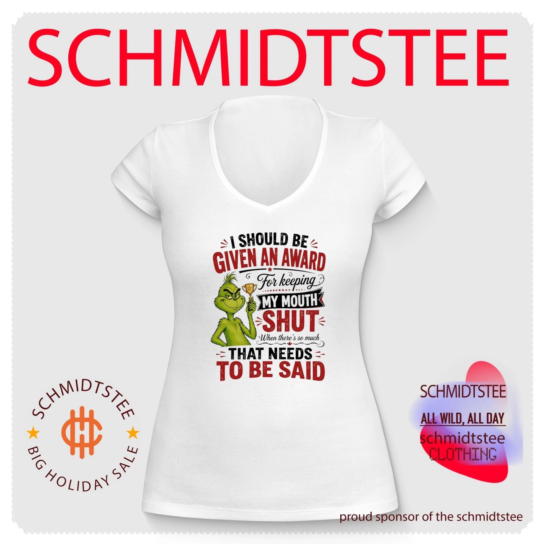 I should be given an award for keeping my mouth shut when there’s so much that needs to be said Grinch