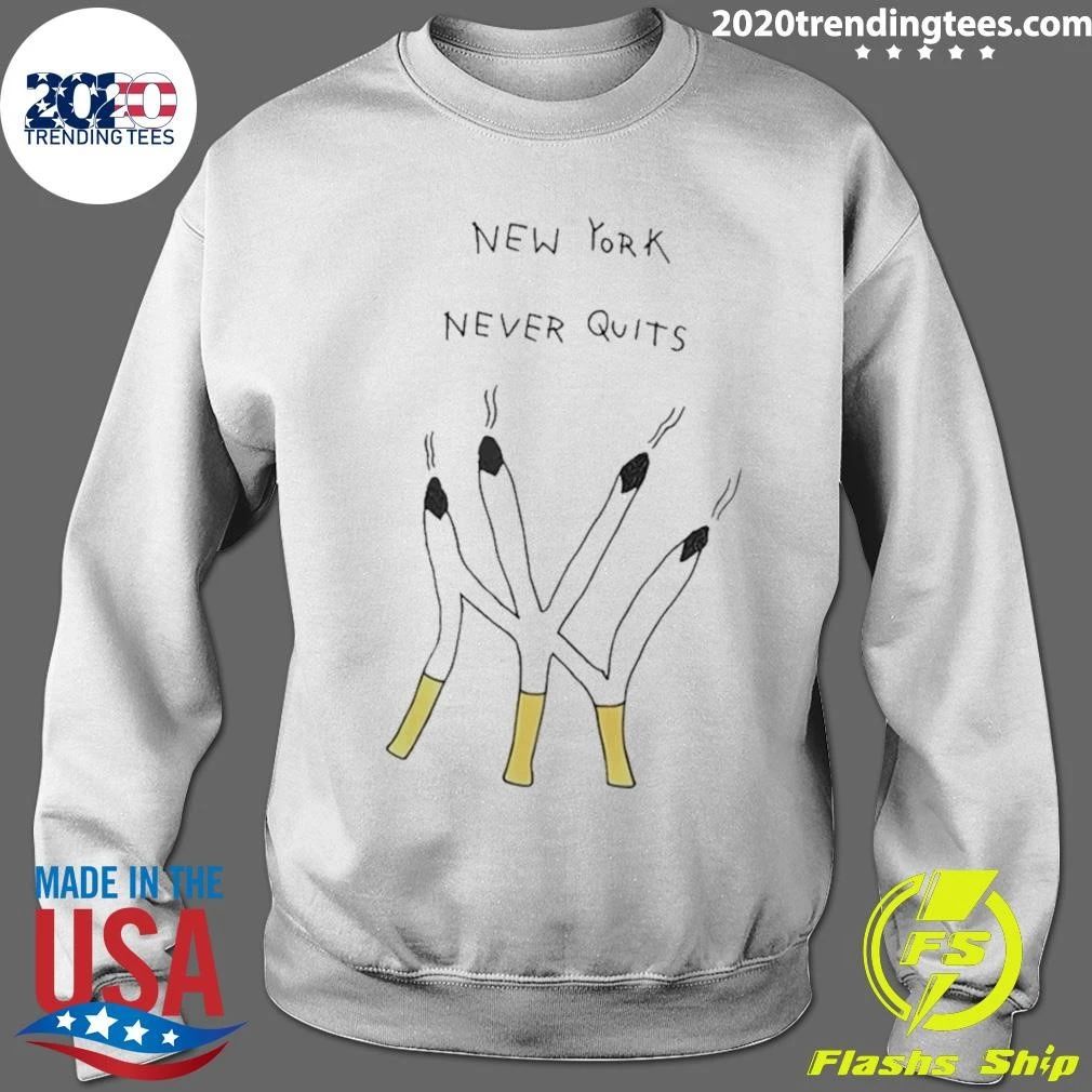 Cigarettes Forming Ny Yankees Logo New York Never Quits Shirt