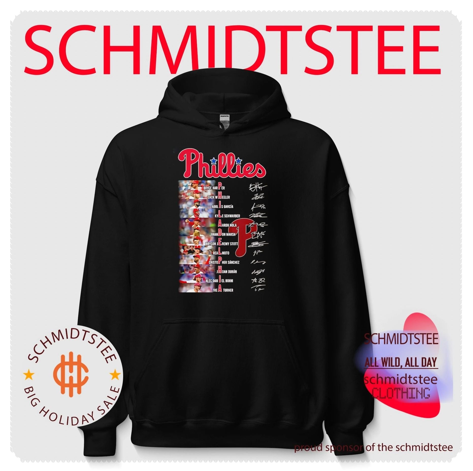 Philadelphia Phillies players name signature shirt