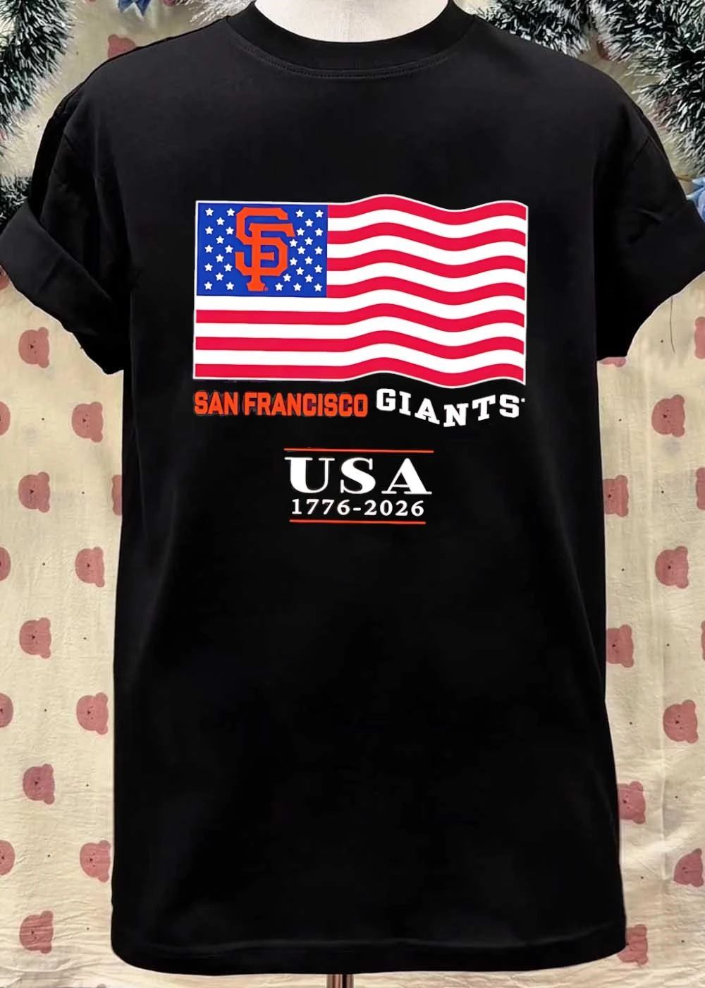 San Francisco Giants USA 1776-2026 American Flag Celebration T-Shirt
