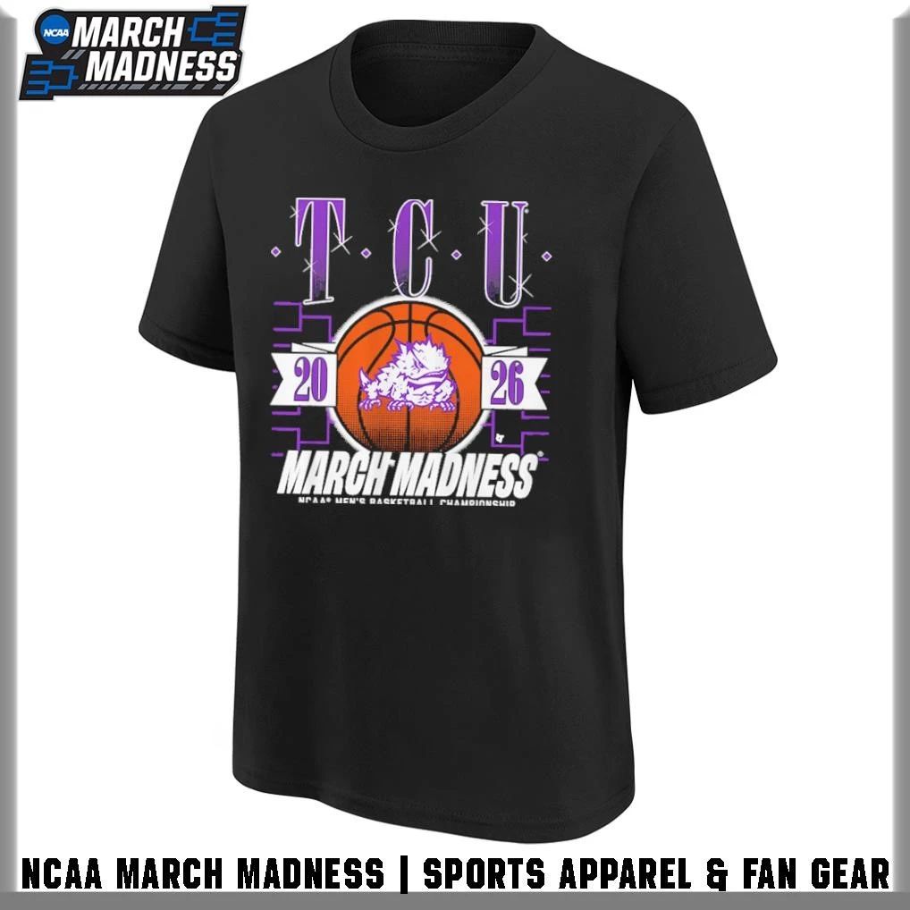 TCU Horned Frogs Men’s Basketball 2026 NCAA Division I Championship March Madness Bound T-Shirt