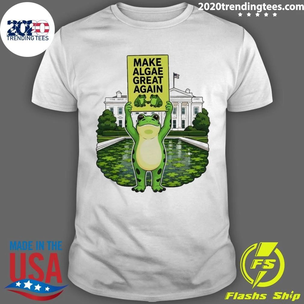 Frogs Team Algae Fdt Make Algae Great Again Patriotic White House 2026 Shirt