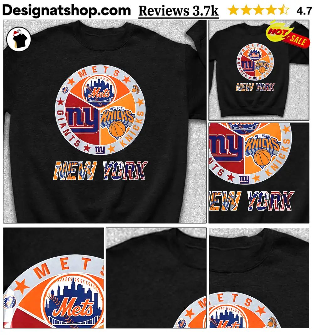 New York Mets Giants Knicks sports Met Giants Knicks shirt