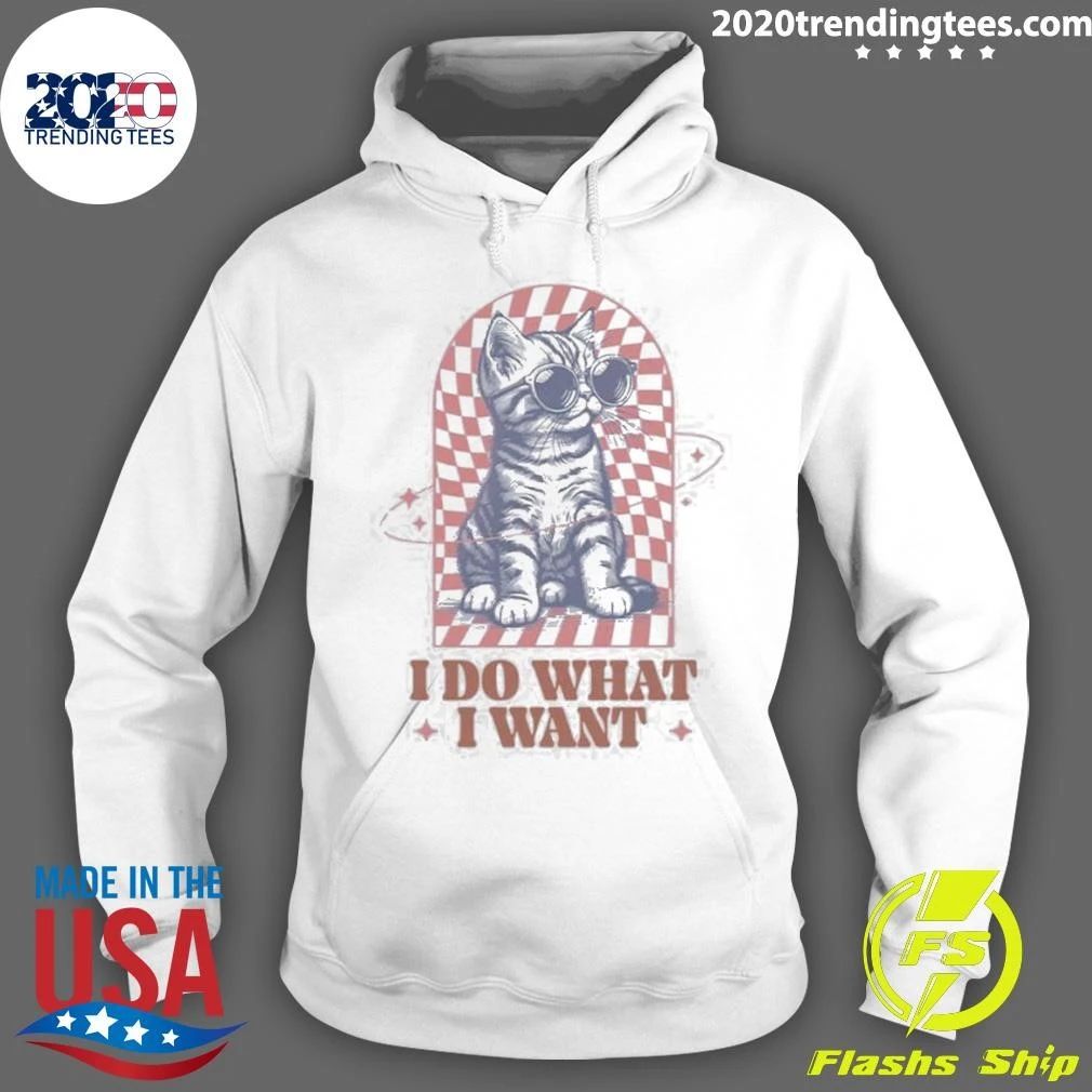 I Do What I Want Kitten Kids Shirt