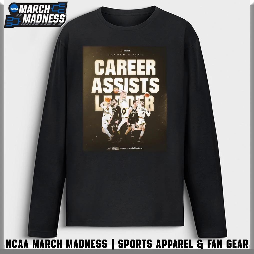 Braden Smith Purdue Basketball 1,083 Career Assist Leader All-Time In NCAA T-Shirt