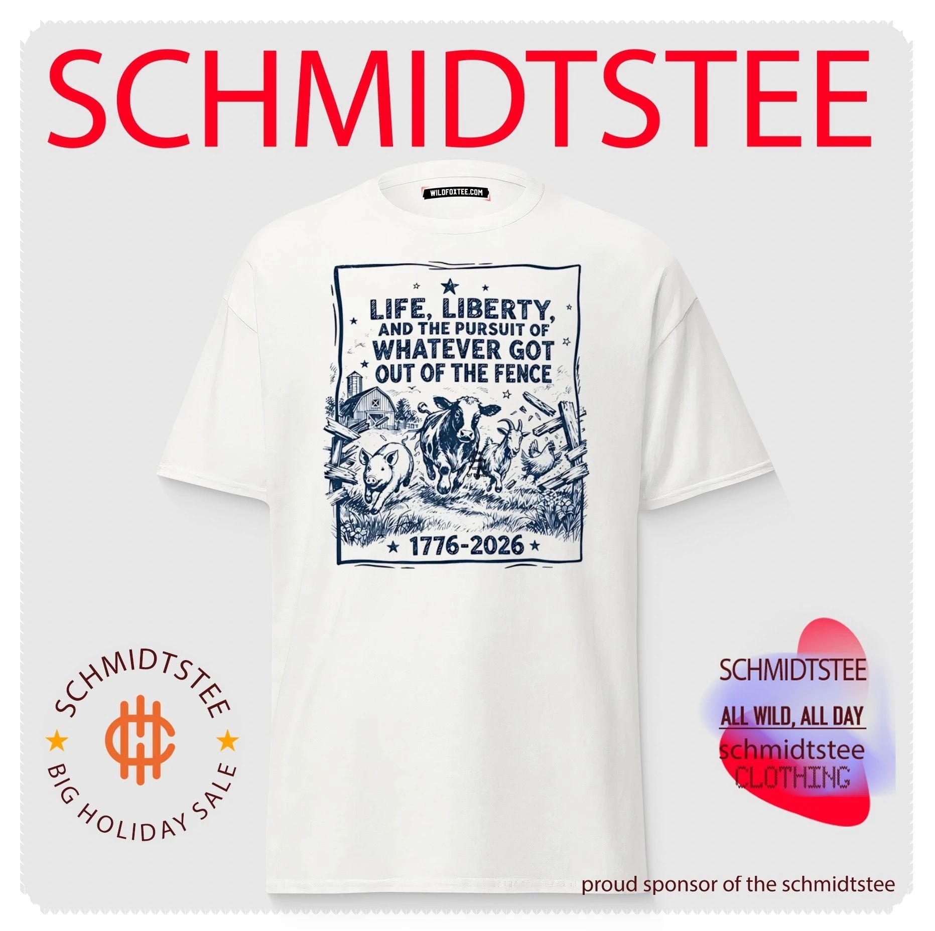 Life liberty and the pursuit of whatever got out of the fence 1776-2026 vintage shirt