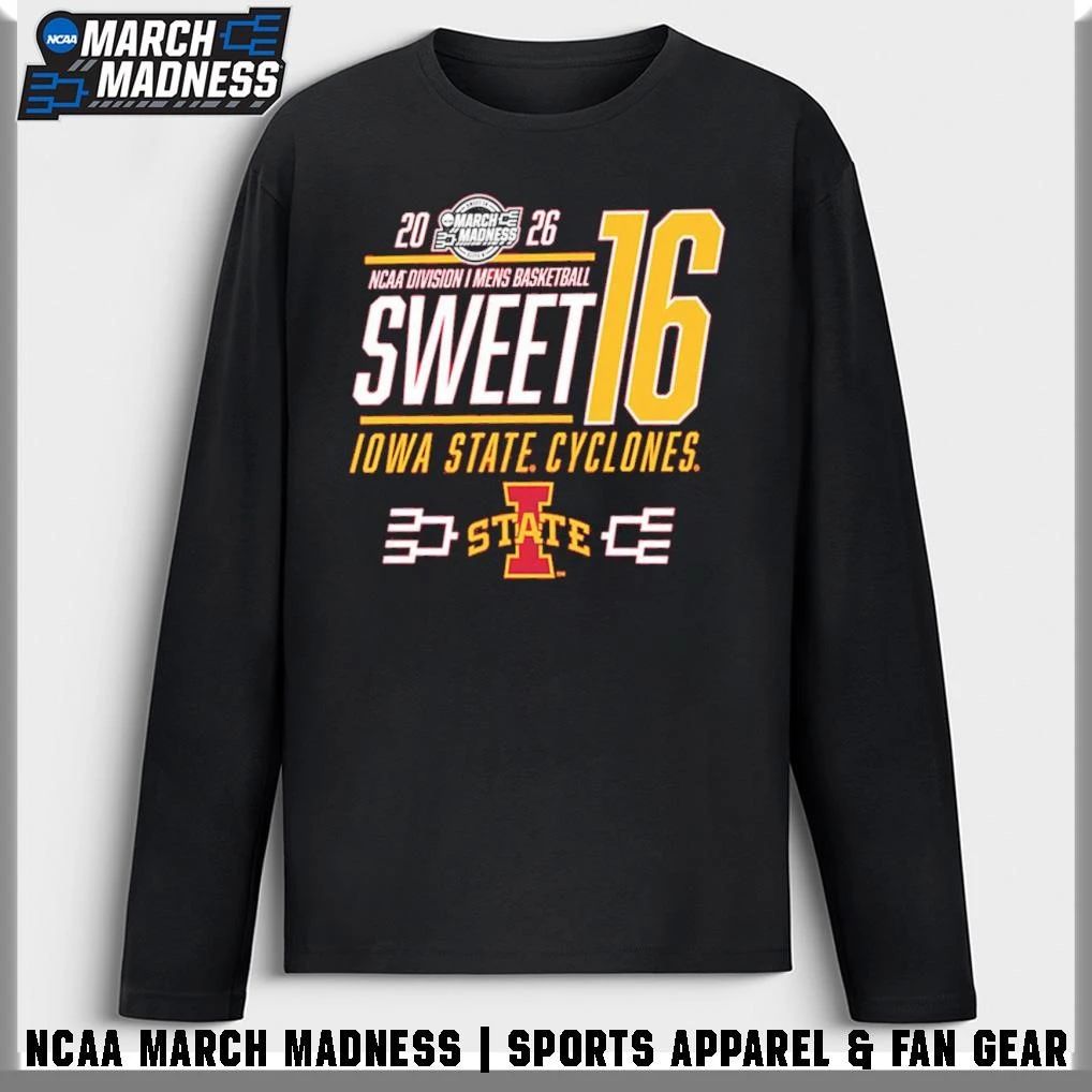 Iowa State Cyclones 2026 NCAA March Madness Sweet 16 Bound Net T-Shirt