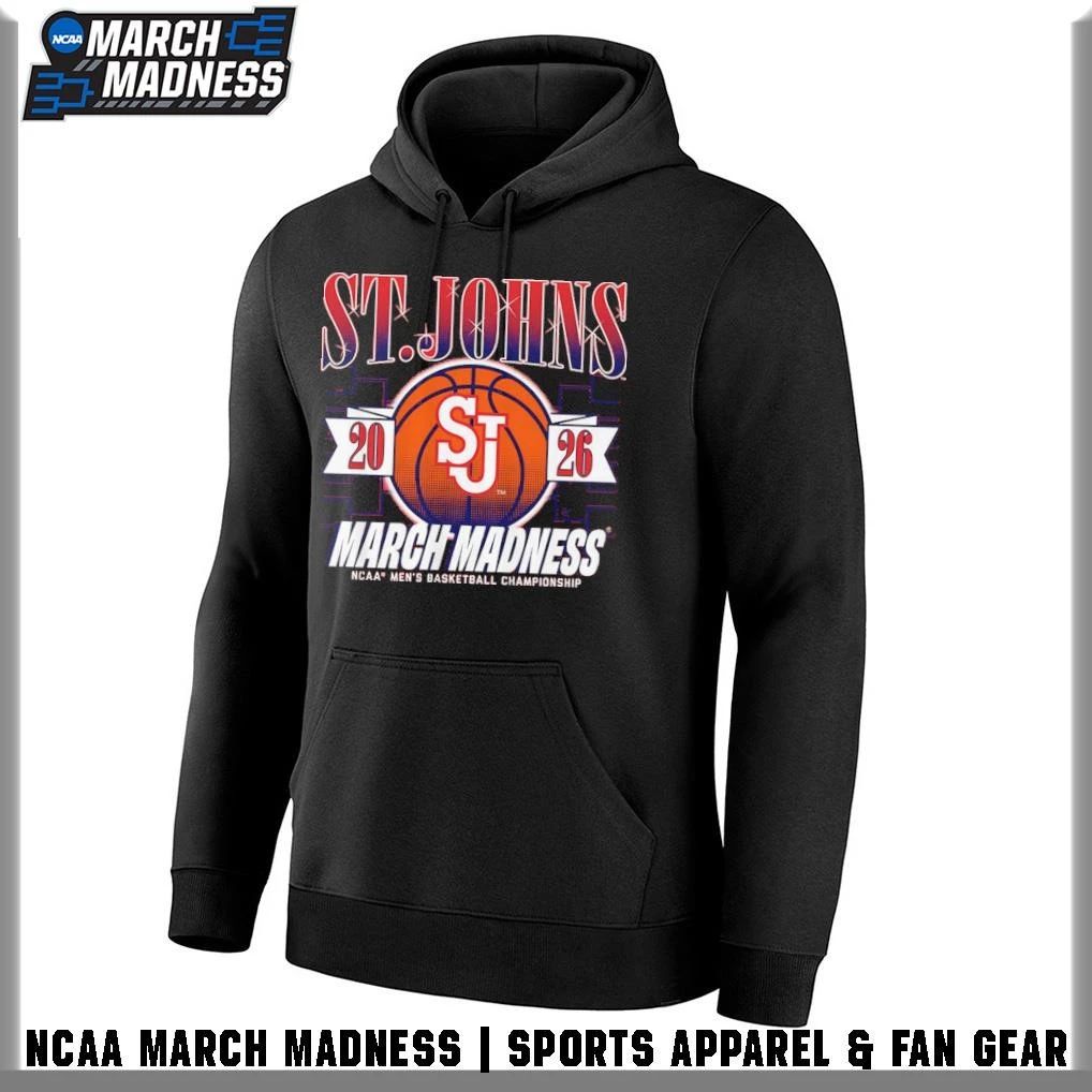 St. Johns Red Storm Men’s Basketball 2026 NCAA Division I Championship March Madness Bound T-Shirt