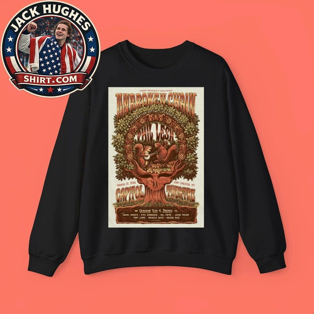 Unbroken Chain Port Chester, NY March 13 2026 The Capitol Theatre Tour Poster Shirt