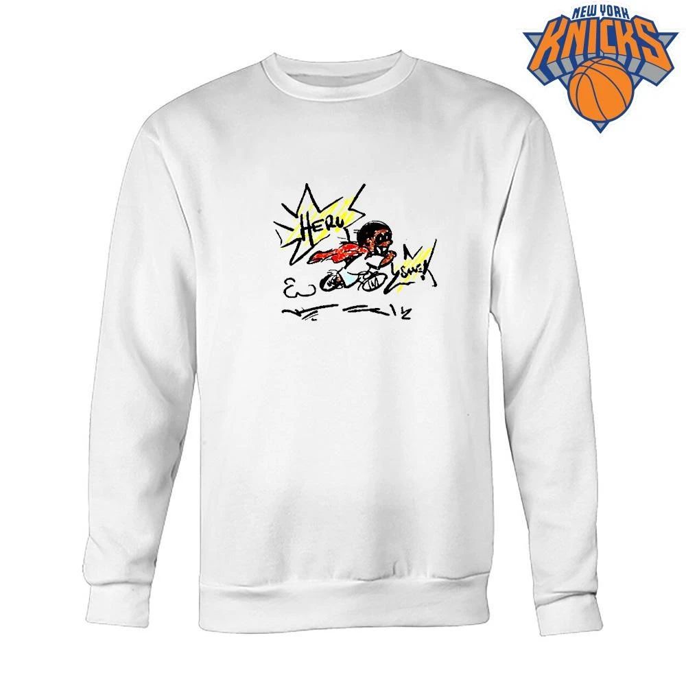 Heru Save Cute Super Hero Cartoon Sketch Style Cream T Shirt
