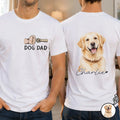 Custom Photo Realistic Watercolor Art Pet Dad Pet Mom - Personalized T Shirt