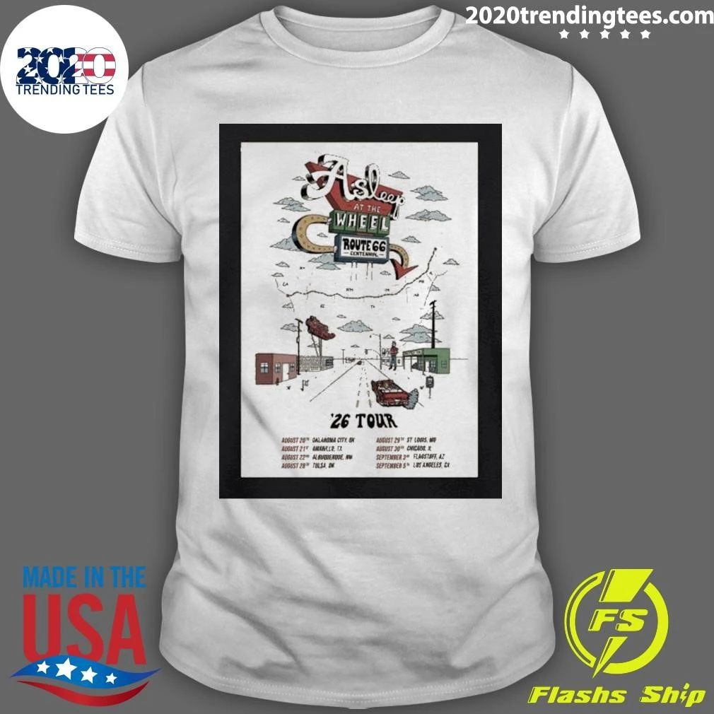 Asleep At the Wheel Route 66 Centennial 2026 Shows Shirt