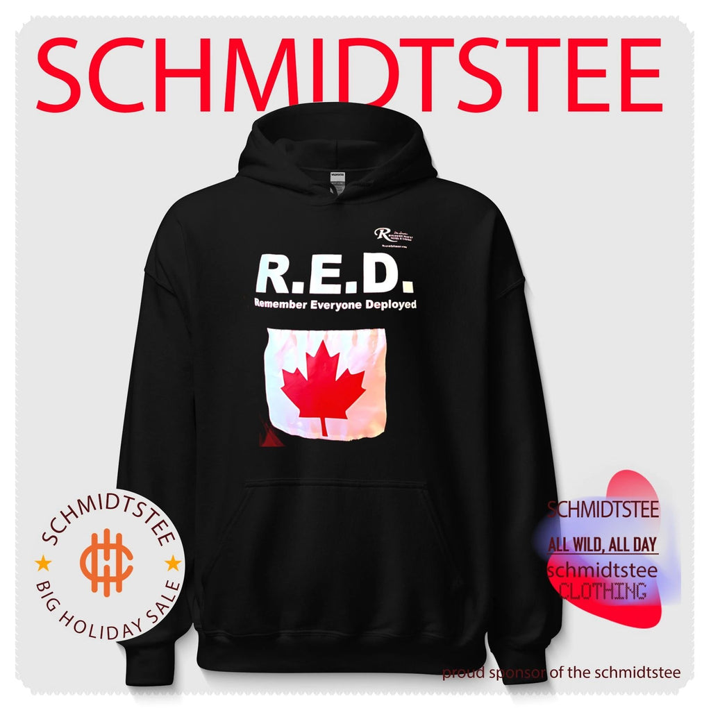 RED remember everyone deployed maple logo shirt