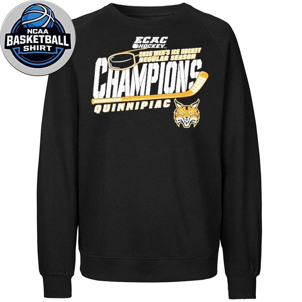 Quinnipiac Men’s Ice Hockey 2026 ECAC Regular Season Champions Logo Shirt