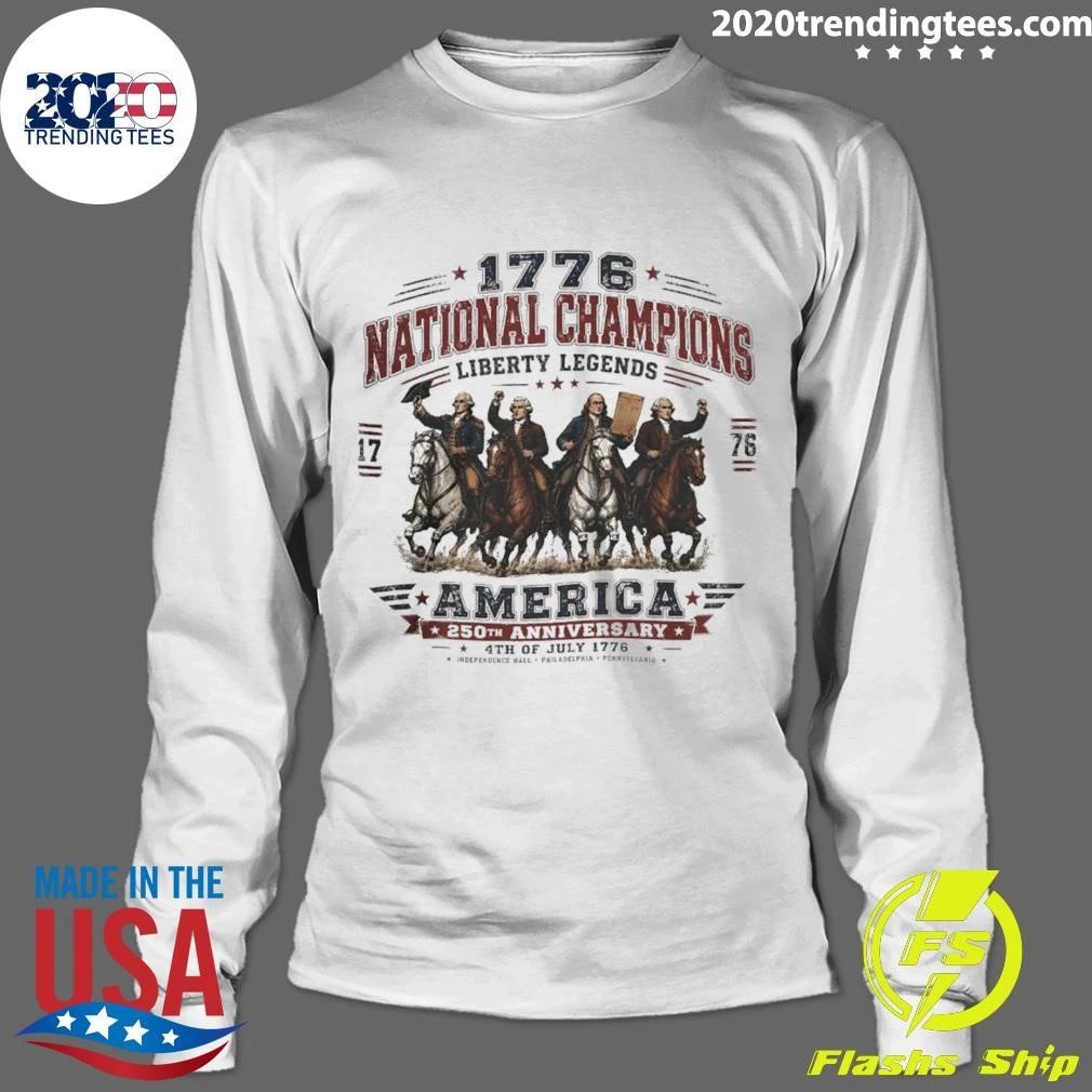 George Washington Benjamin Franklin Thomas Jefferson John Adams National Champions Liberty Legends Shirt