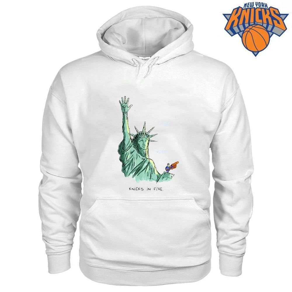 Statue of Liberty Knicks In Five New York Basketball Shirt
