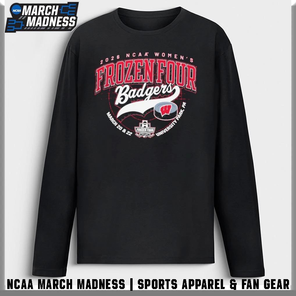 Wisconsin Badgers 2026 NCAA Women’s Hockey Frozen Four Bound T-Shirt