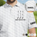 Best Dad Grandpa By Par Golf Clubs - Personalized Polo Shirt