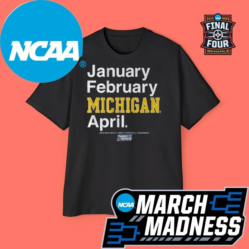 Michigan Wolverines MBB and WBB 2026 NCAA Men’s Basketball Championship March Madness Month Logo Shirt